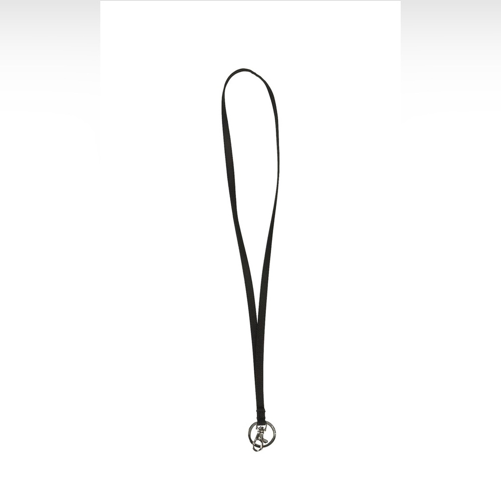NWT Vera Bradley Lighten Up Black Signature Ring & ID Clip Lanyard